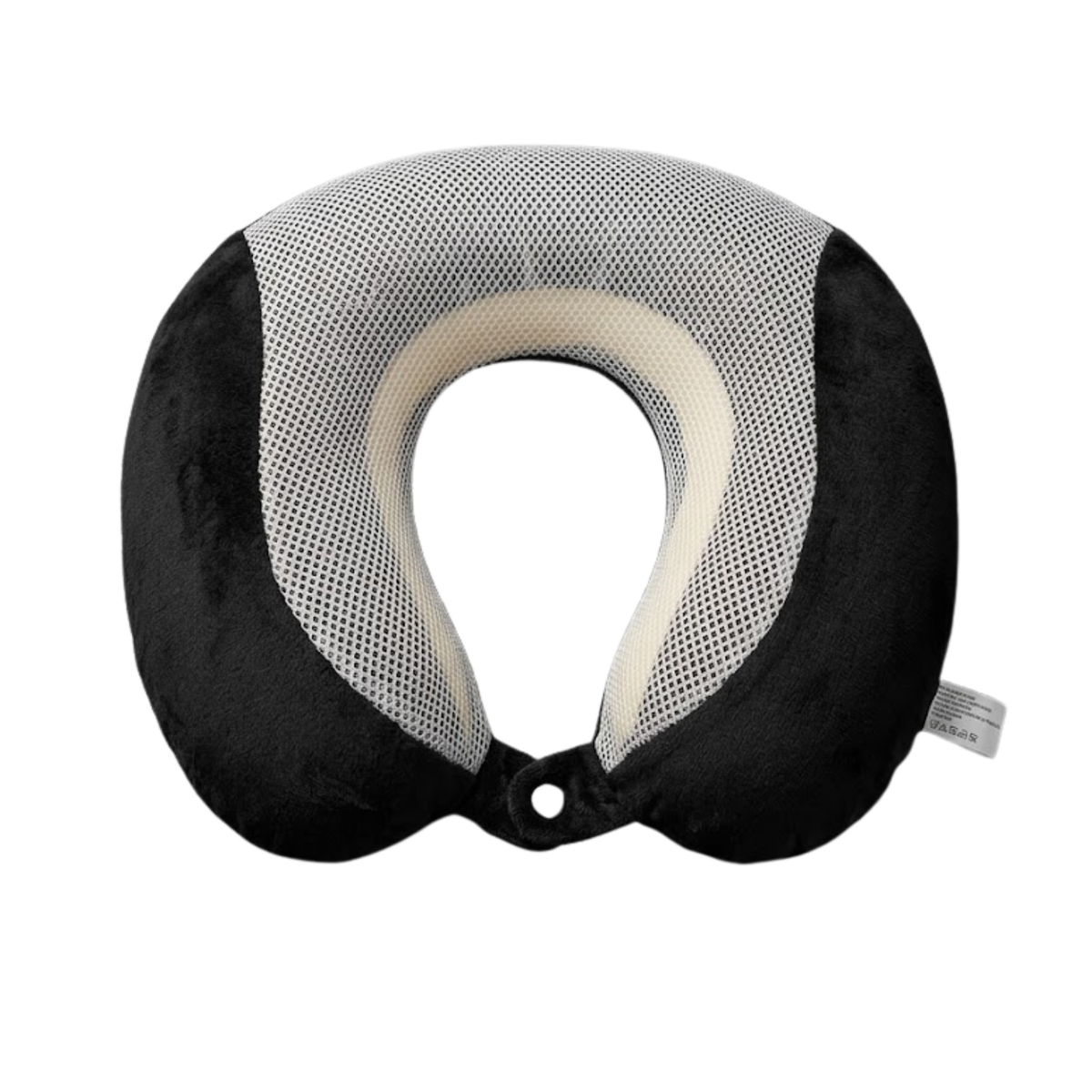 Perna de Calatorie pentru Gat cu Efect Racoritor din Spuma cu Memorie si Cooling Gel, Negru