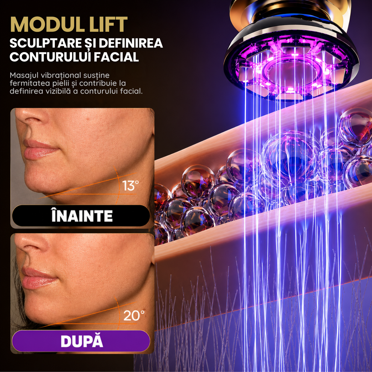 Aparat Profesional pentru Tratament FacialLifting, Anti-Rid, Masaj Facial